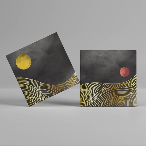 Set quadri tela - di, astratti