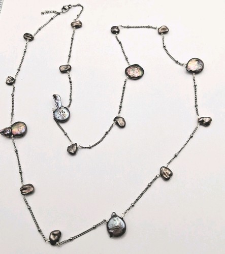 Collana acciaio con - collana,