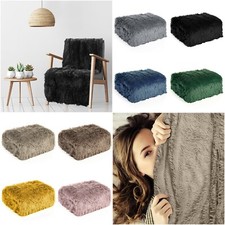 Soffice coperta soggiorno coperta morbida 150x200 170x210 200x220 70x160 bianco marrone grigio