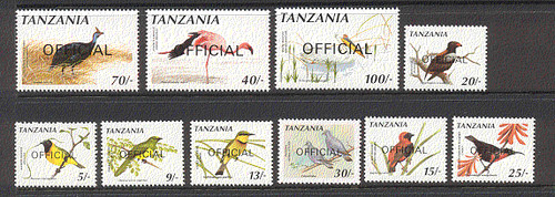 Tanzania 1990 birds raptor - 1990, birds/raptor