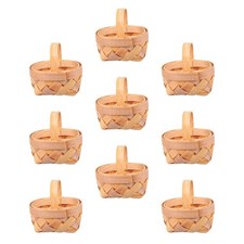  9 Pcs Cestini Fatti Mano Mini