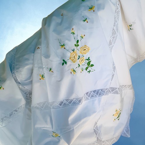 Topper letto vintage bianco
