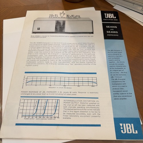 Jbl se400s se4008s - jbl, se400s,se4008s