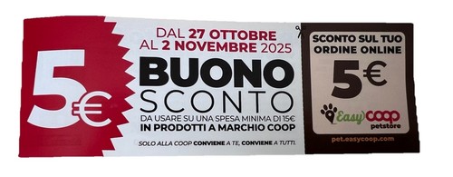 Buono sconto coop euro - sconto, 5