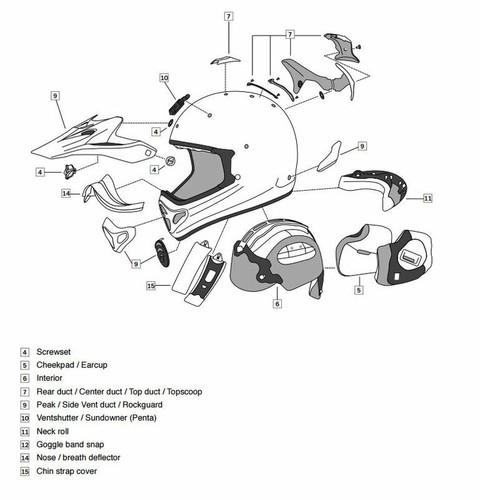 Arai recambio protector - recambio,