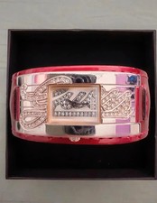 Guess Orologio donna in vera pelle vintage color borgogna