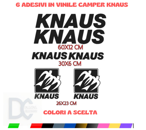 Kit adesivi loghi knaus - kit, 6