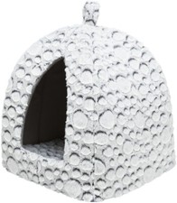 Cuccia - lettino igloo 32x42x32cm colore bianco-grigio. GATTO e CANE