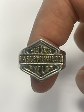 Anello Ring Harley Davidson Acciaio Storico