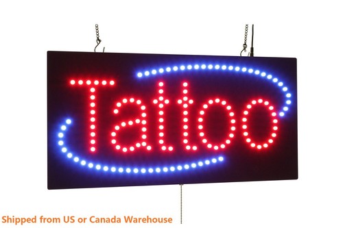 Insegna tatuaggio neon - insegna,