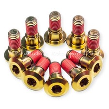 10x Viti bulloni rotore disco anteriore bronzo titanio per Suzuki GSXR-1000 K7 K8