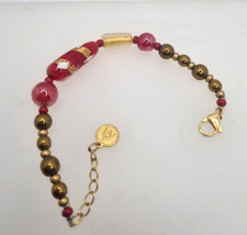 Bracciale vetro murano rosso - murano,