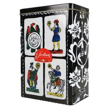 I SICILIANI Tizzini - scatola latta torroncini mandorle vuota dim. 13x19x8,5cm