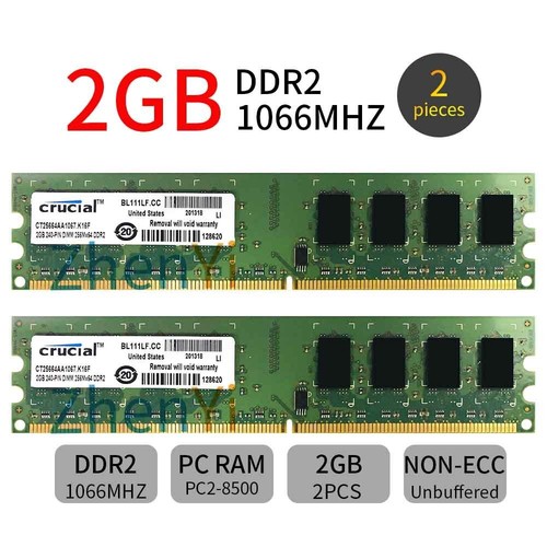4gb 2gb ddr2 pc2 8500u - ddr2, pc2-8500u