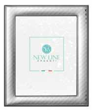 CORNICE PORTAFOTO IN ARGENTO PORTA FOTO RETRO LEGNO WENGE' MR1074/4 13x18