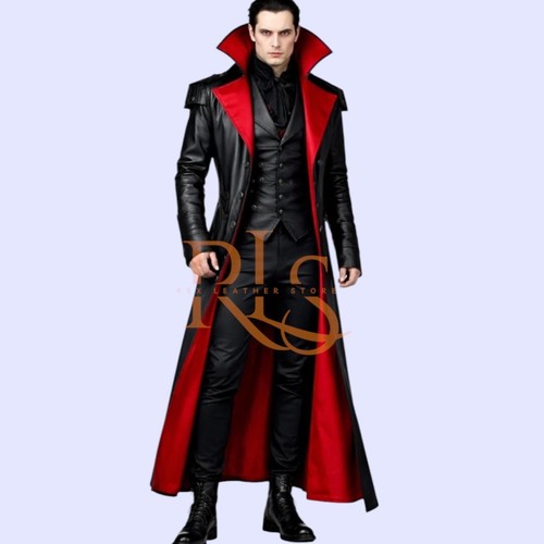 Cappotto lungo uomo - , pelle