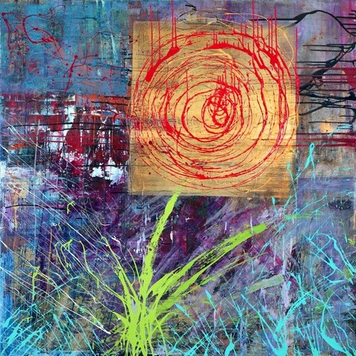 Quadro astratto italo corrado - italo,