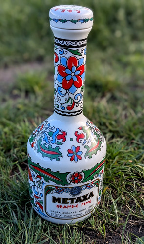 Vaso bottiglia floreale