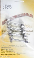 Precision Scale #31895 Wheel Sets, 30" Solid, Insulated One Side, Blunt Axle