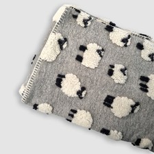 Lana cotta 150x170 morbido PLAID caldo Pecorelle Grigio