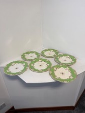 Antico set 6 piatti porcellana