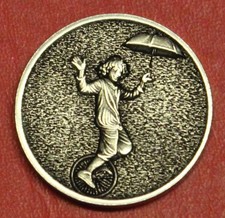 HOBO Nickel Clown su monociclo
