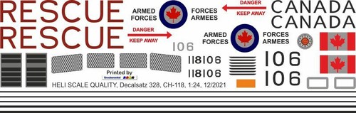 Decalcomania 328 bell - 328, uh-1d