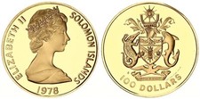 Isole Salomone 100 DOLLARI Oro