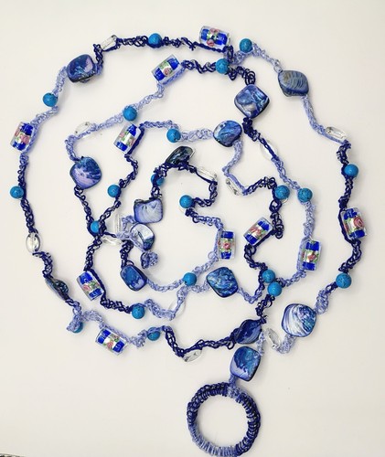 Lariat blu collana - lariat,