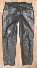 Jeans In Pelle Per Uomo In