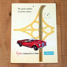 LANCIA SPIDER AURELIA G T 2500 poster manifesto affiche Pubblicità Auto Car PU7