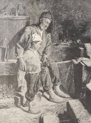 Lezione del nonno incisione - la,