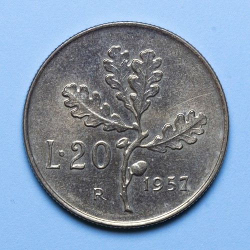Repubblica italiana lire - repubblica, 20