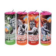 FONTANA 'NETTUNO' Ø 51x150h mm - conf. 4 pezzi fuochi artificio eventi matrim...