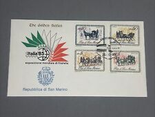 SAN MARINO THE GOLDEN SERIES ITALIA 85 ESPOSIZIONE MONDIALE FILATELIA - Busta