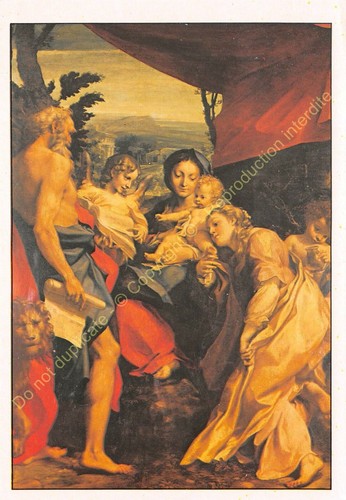 Cartolina arte antonio allegri - cartolina,
