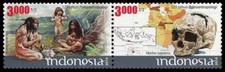 Indonesia - Emissione Indonesia 2014 (3235-3236) Paleoantropologia -