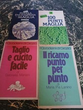Piccola Enciclopedia Maglia + Taglio Cucito + Ricamo + 100 Punti Grazia