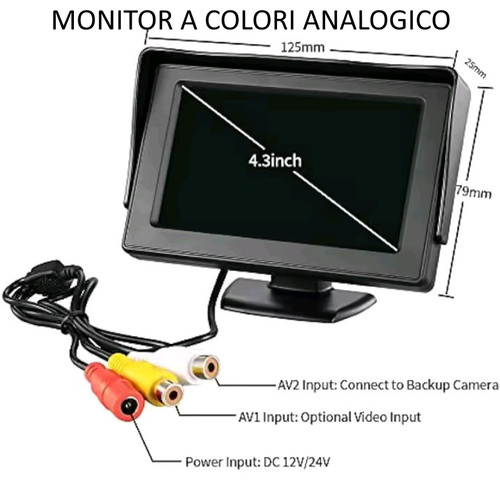 Monitor colori con - a, 4.3'