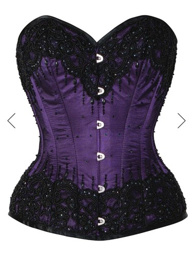 Corsetto couture viola nero - corsetto, viola/nero