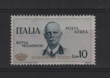 1934 Coroncina Servizio di Stato 10 L. Roma Mogadiscio MLH LUX