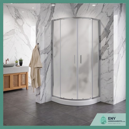 Box doccia semicircolare con