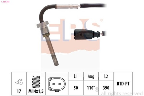 Sensore temperatura gas - temperatura,