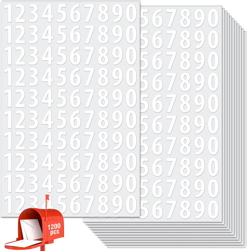 1200 pcs adesivi numerici - pcs, numerici,