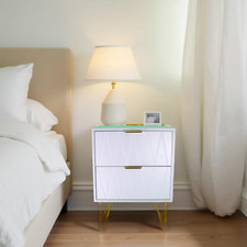NUOVI comodini con 2 cassetti