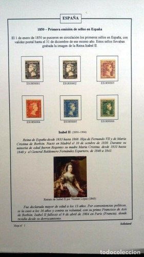 Hojas album sellos - de,