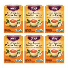 Yogi Tè Biologico Dolce Mandarino Energia Positiva 16 Conteggi con Ashwagandha