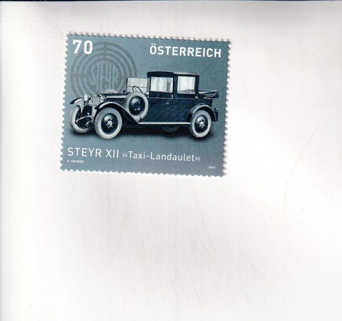 Francobollo austria auto steyr - francobollo,