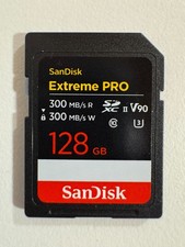 SanDisk Extreme PRO 128GB SDXC UHS-II lettura/scrittura 300 MB/s V90