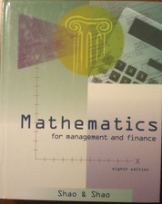 Mathematics for management - mathematics,